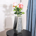 Blumenvase Zerkleinerte Diamantvasen für Dekoration Silberne Spiegelvasen für Tafelaufsätze