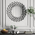 31.5'' Round Mirror Wall Decor Beveled Decorative Wall Mirrors Silver Hanging Mirror