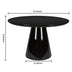 Black Modern High Glossy Round Dining Table