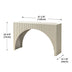 Fluted Arch Modern Console Table