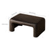 Brown Coffee Table, Modern Accent Table for Indoor & Outdoor Living Spaces