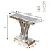 Modern Console Table Mirrored Finished, Glam Style W Silver Entryway Table