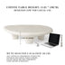 Black 47" Iregular Cloud Shaped Fiberglass Low Profile Coffee Table