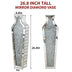 Crushed Diamond Floor Vase, Large Silver Mirror Tall Vases for Floor