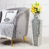 Crushed Diamond Floor Vase, Large Silver Mirror Tall Vases for Floor