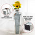 Crushed Diamond Floor Vase, Large Silver Mirror Tall Vases for Floor