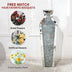 Crushed Diamond Floor Vase, Large Silver Mirror Tall Vases for Floor